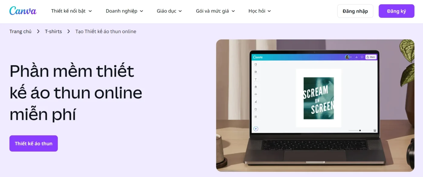 Canva – Trang web thiết kế áo thun nổi bật nhất cho người mới